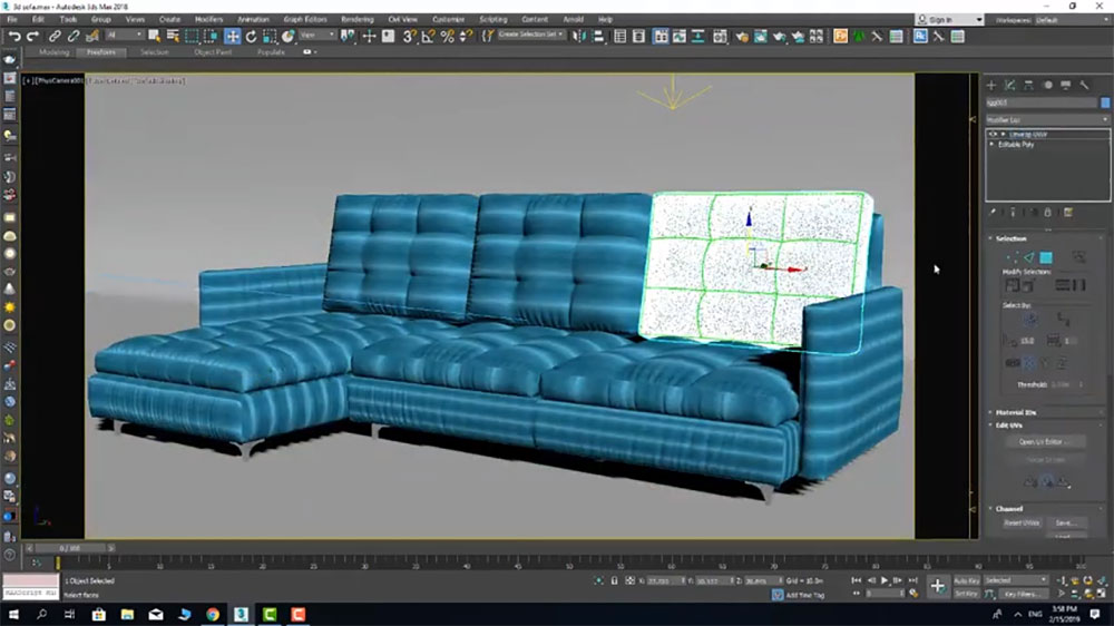 modelagem de sofá orgânico