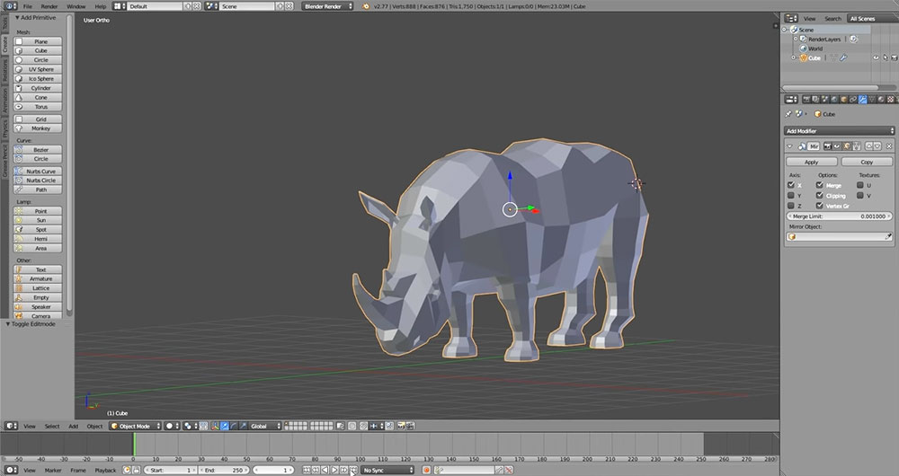 organic modelling animal