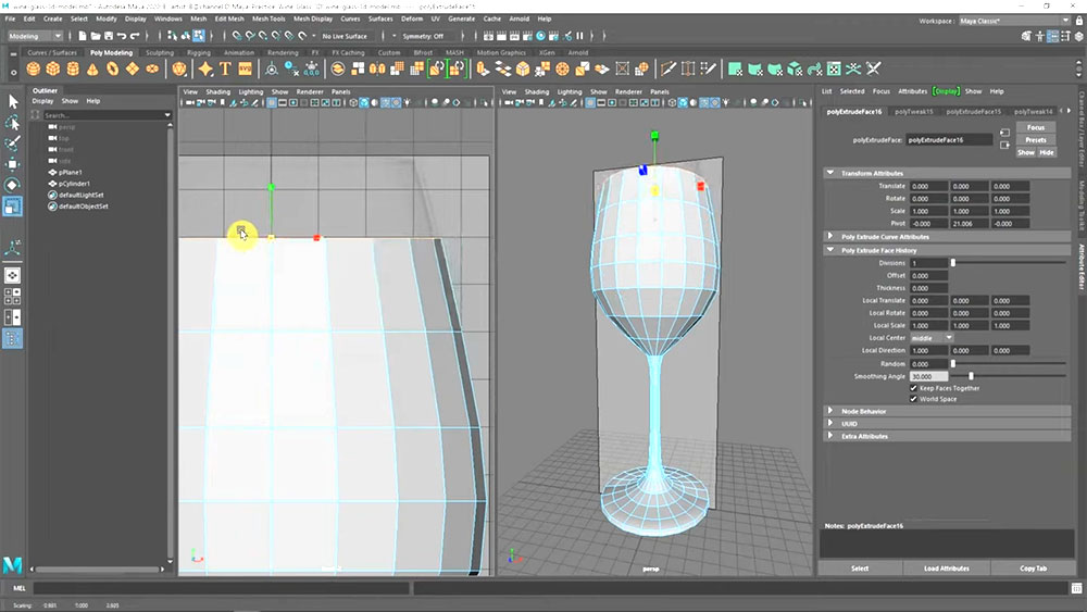 3d veelhoekig netwerk