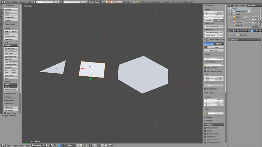 use quads in 3d modeling
