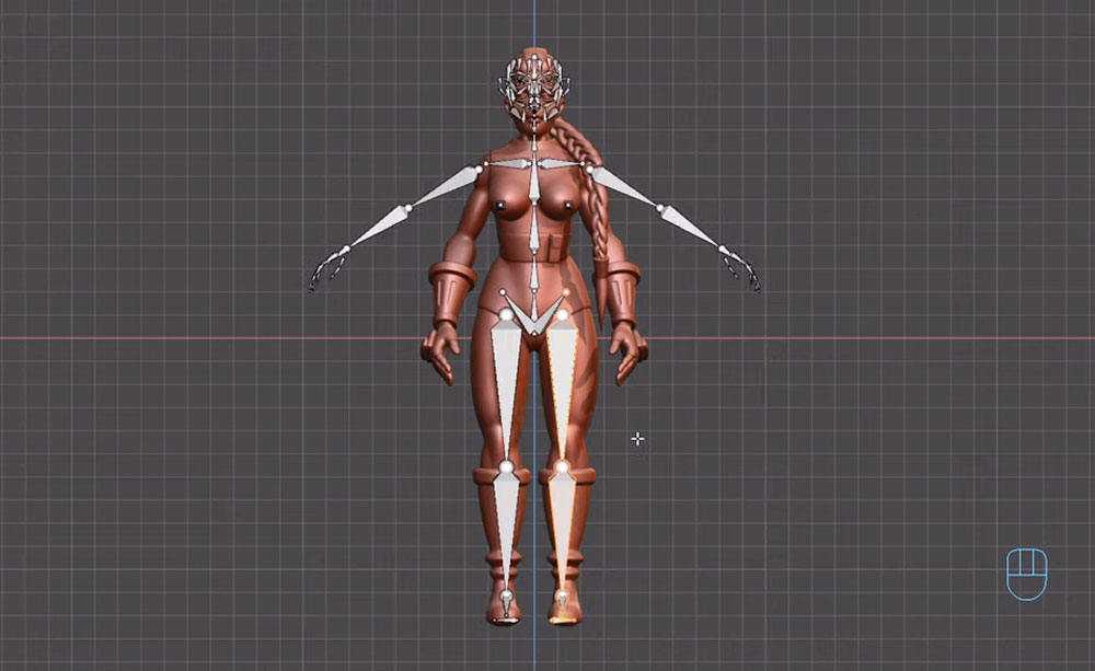 3D-figur riggning