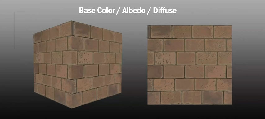 albedo diffuse basic color map