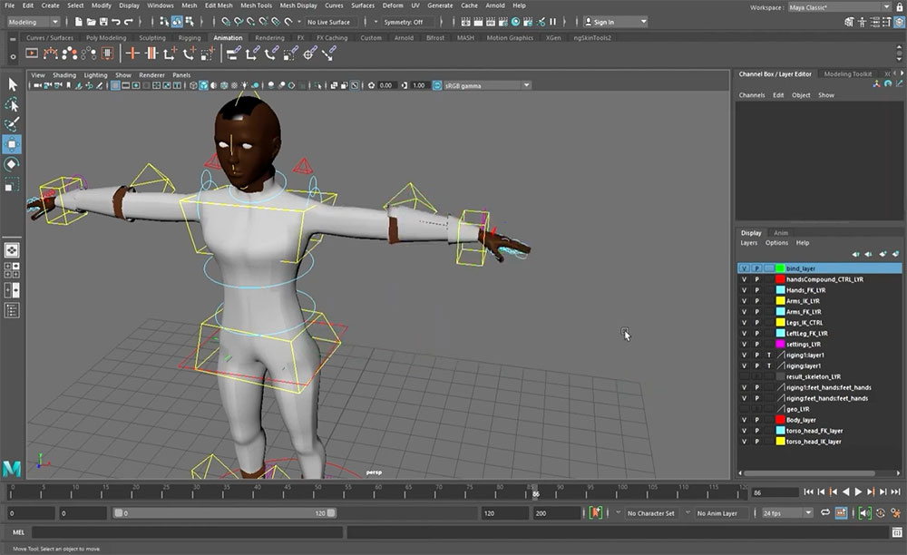 character skinning