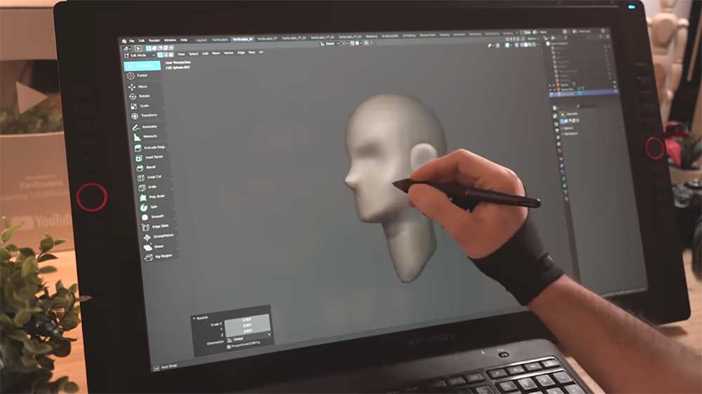 Erstellen einer 3D-Figur durch Zeichnen
