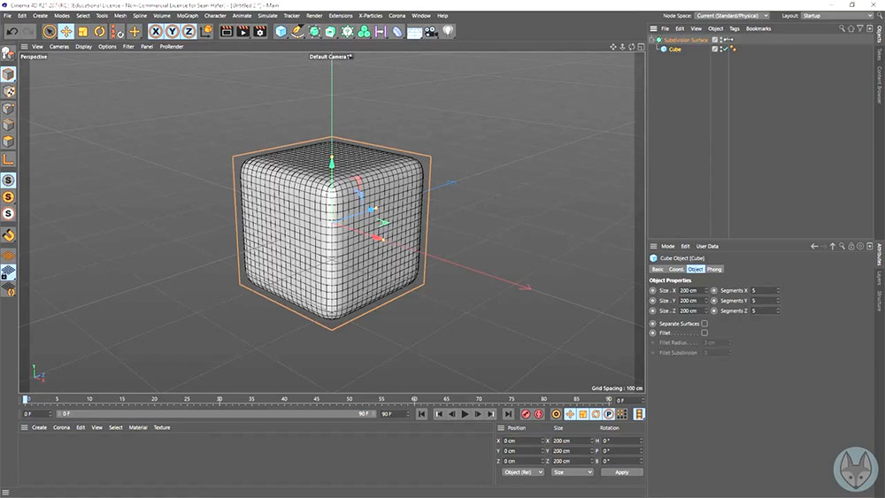 korkea poly count osa-alue