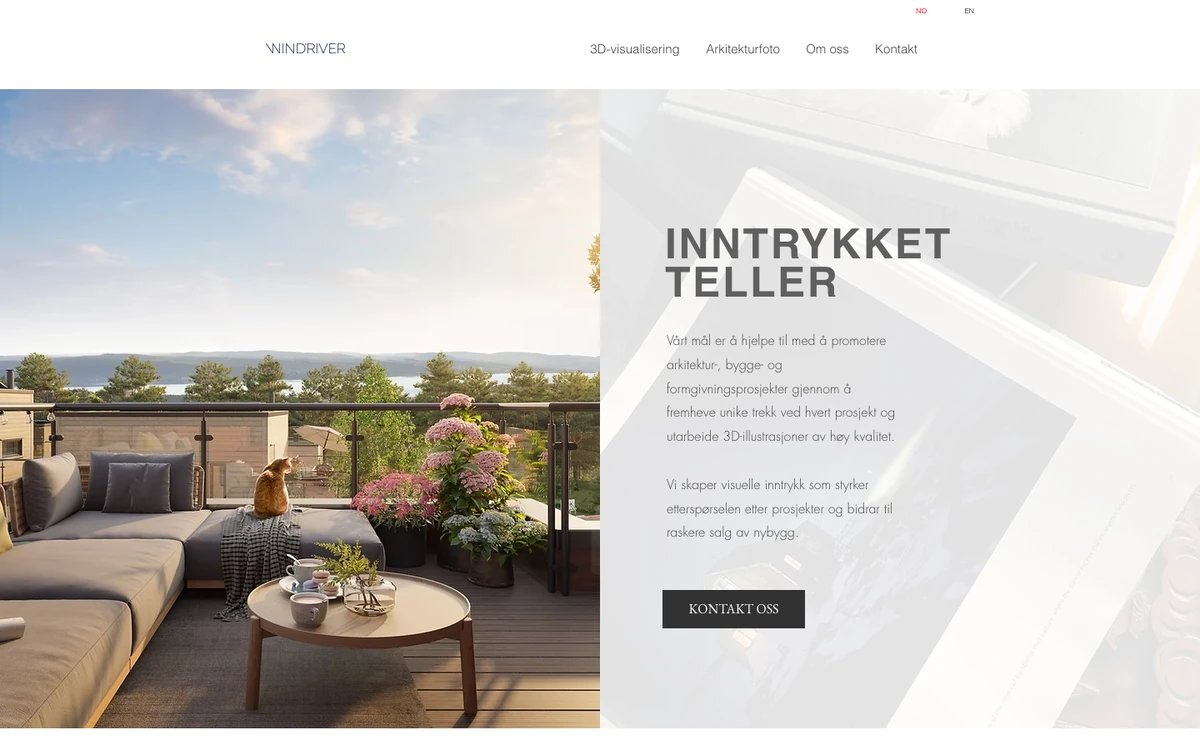 Screenshot of the Windriver website homepage