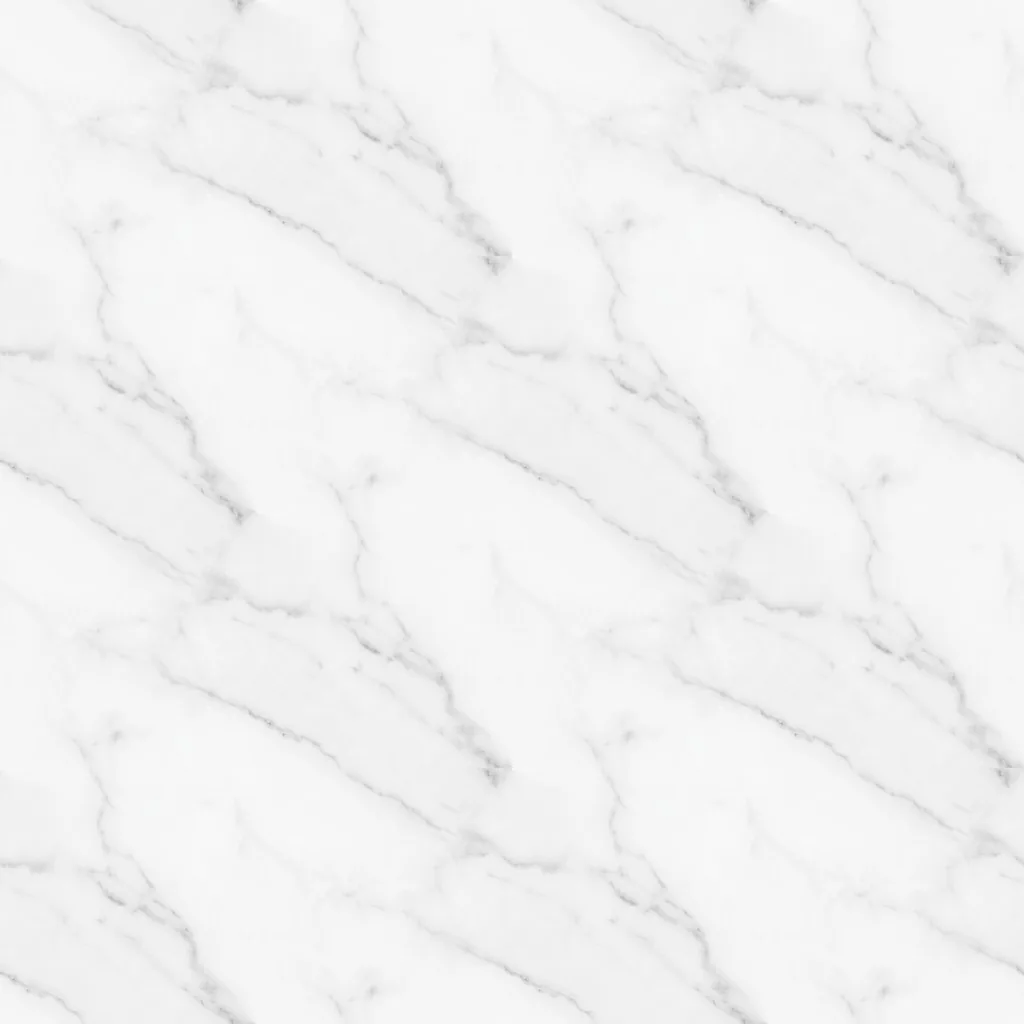 White Carrara marble, seamless texture, AI-generated, shown repeated 2 x 2