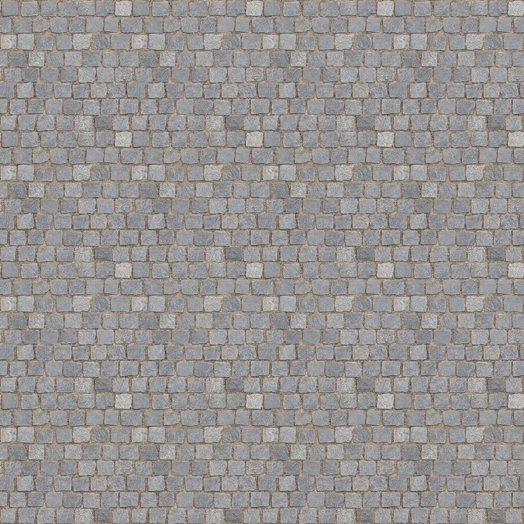 Granite cobbles, seamless texture, AI-generated, shown repeated 2 x 2