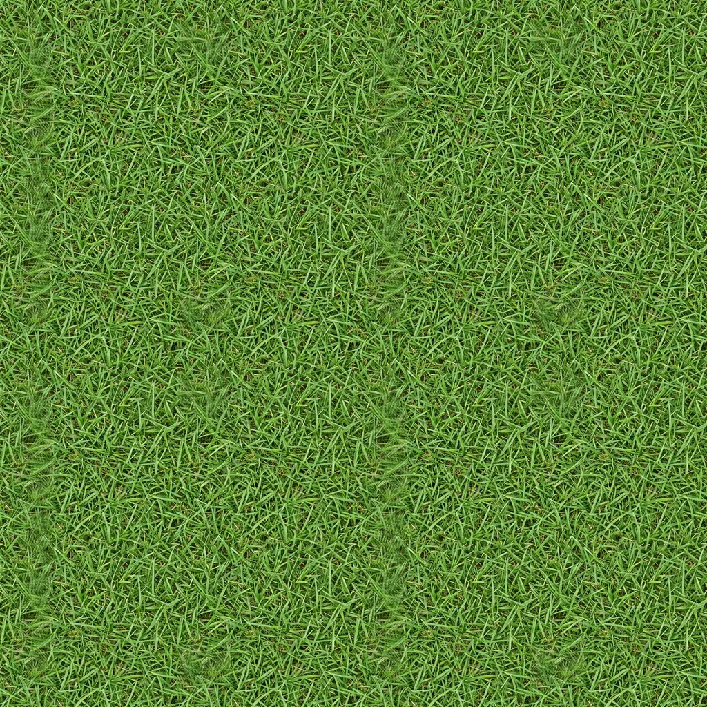 Lawn grass, seamless texture, AI-generated, shown repeated 2 x 2