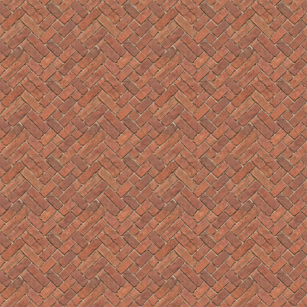 Herringbone brick paving, seamless texture, AI-generated, shown repeated 2 x 2