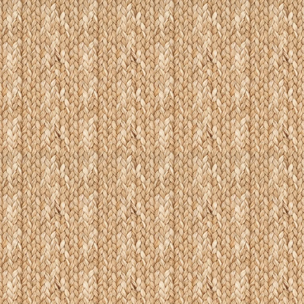 Jute rug weave, seamless texture, AI-generated, shown repeated 2 x 2