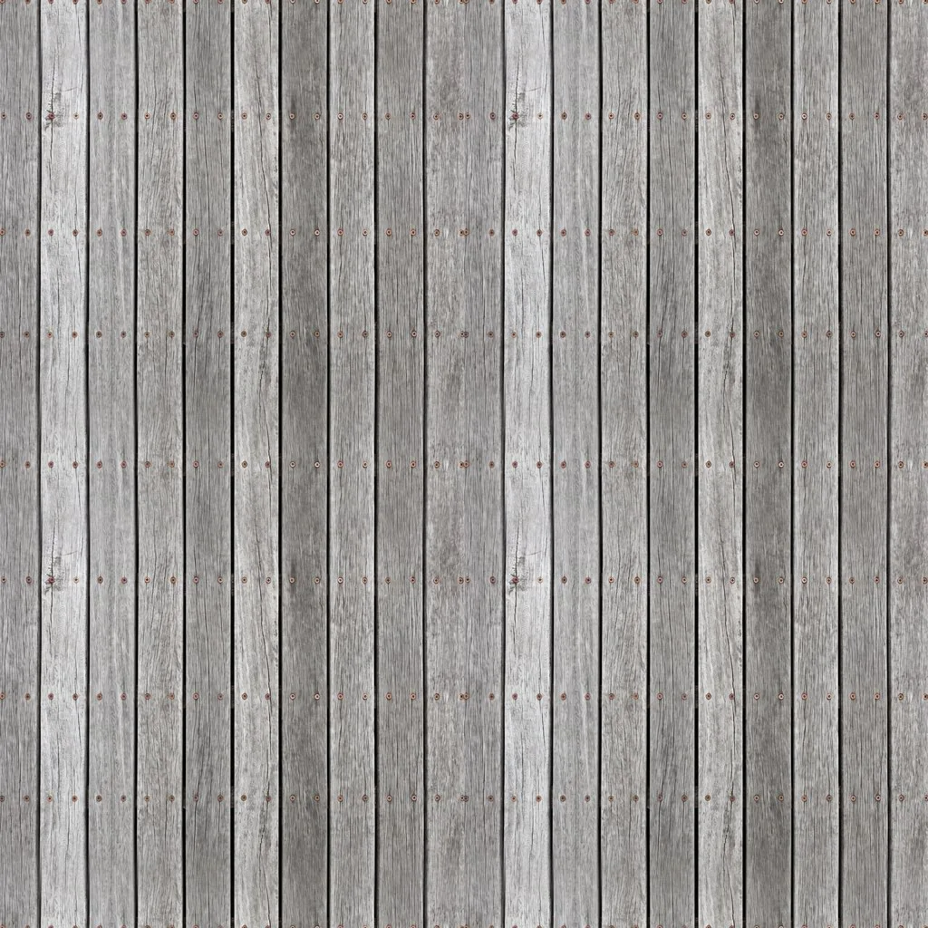 Weathered grey decking, seamless texture, AI-generated, shown repeated 2 x 2
