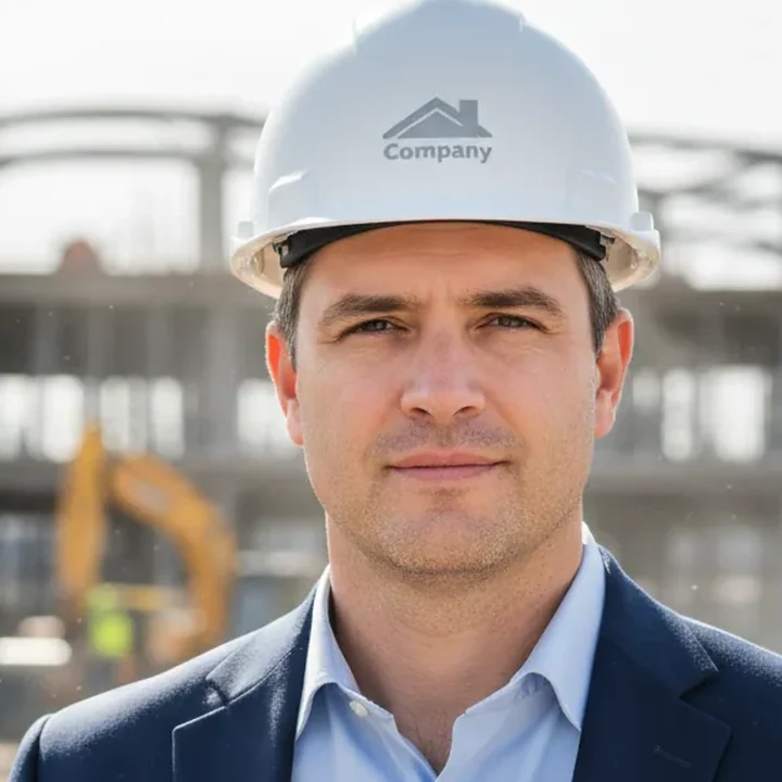 Property developer on site, representing the real estate developers we work with