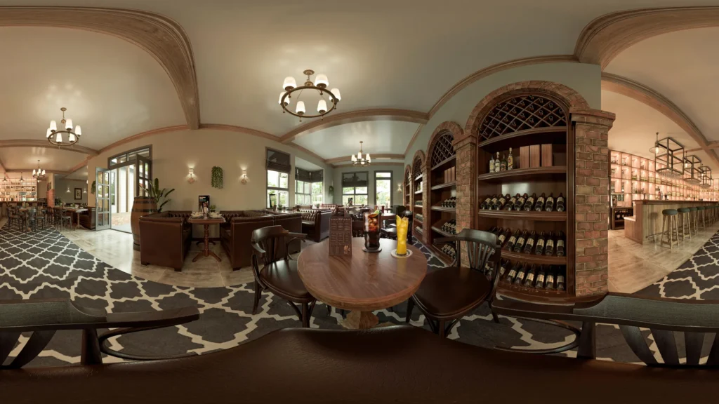 Visualización arquitectónica 360 pub 360 UK