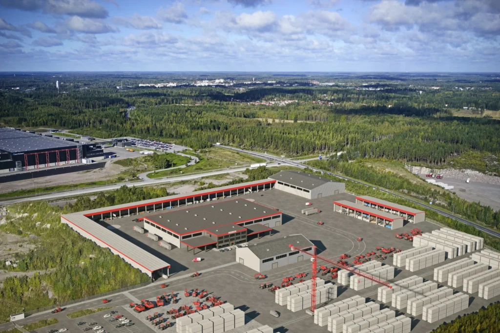 3d architectural animation aerial drone view bastukarr Finland