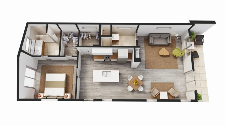 3d floor plan rendering module 3 mantra floor plan USA