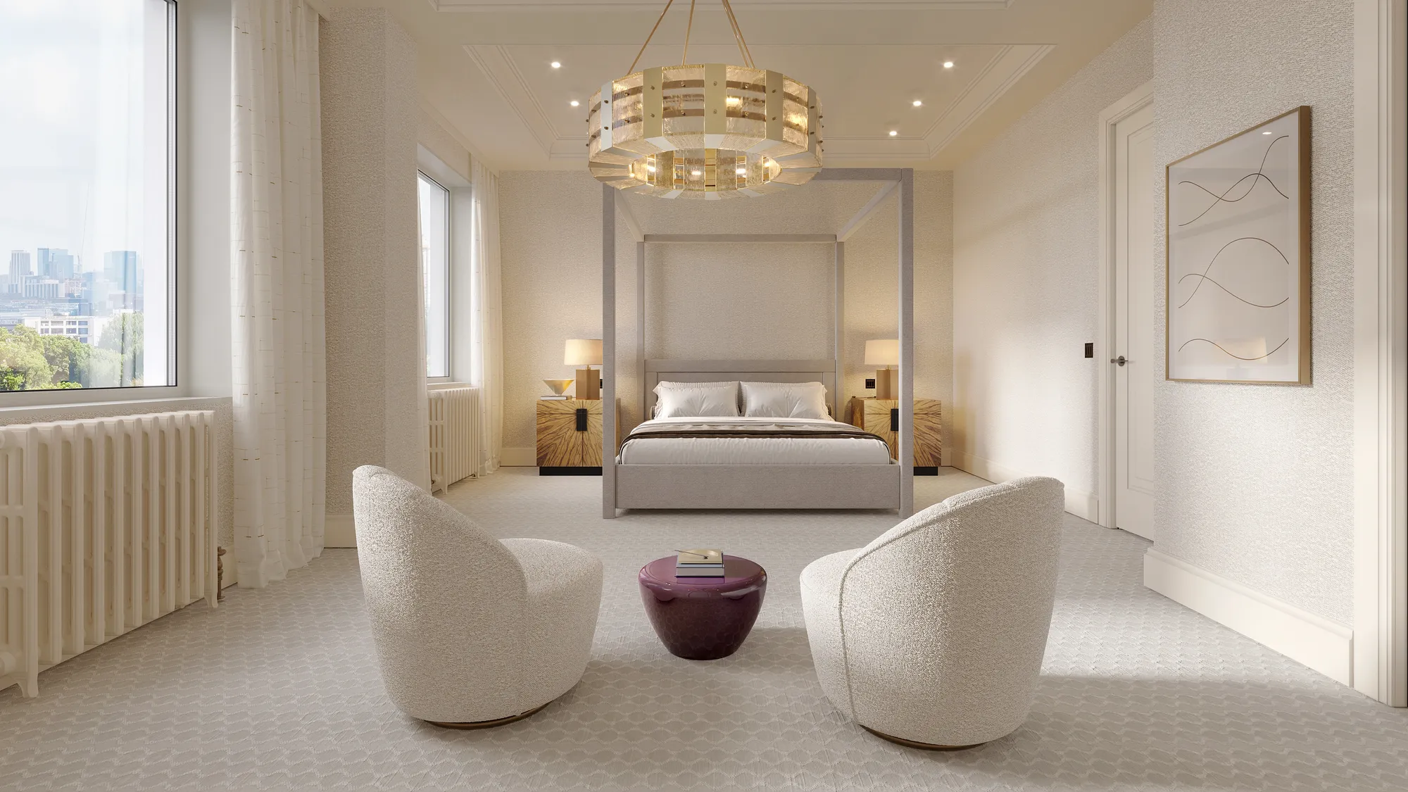 Söögitoa interjööri renderdus, London, ÜK