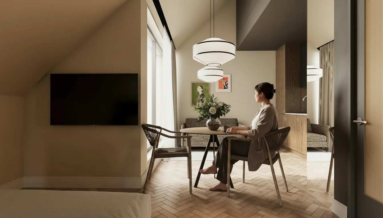 Photoreal interior render for The Diplomat Hotel, Estonia